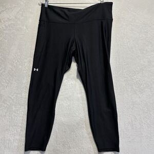 Under Armour Women's UA Tech Hi Rise Leggings Black Size 2XLS Activewear NWOT